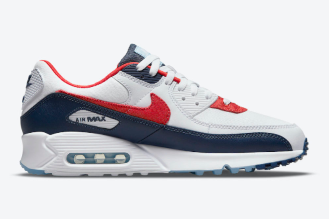 Nike Air Max 90 'USA Denim' DJ5170-100 - Authentic Athletic Sneakers from Nike