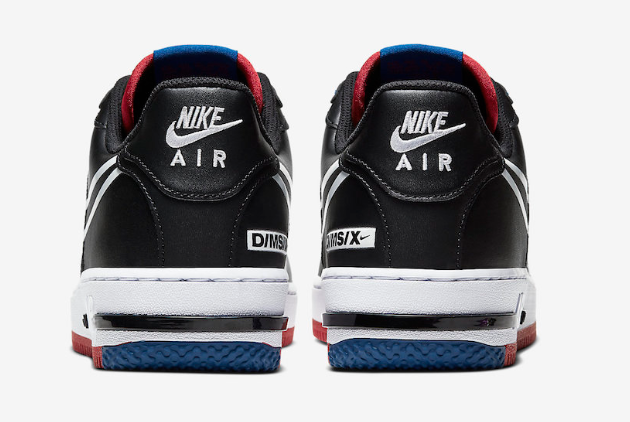 Nike Air Force 1 React Black/White/Gym Red-Gym Blue CT1020-001 - Iconic Style and Enhanced Comfort