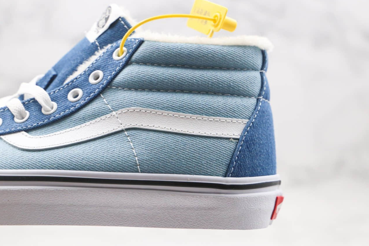 Vans SK8-Mid Reissue Denim Two-Tone Blue True White - Stylish and Classic Shoes