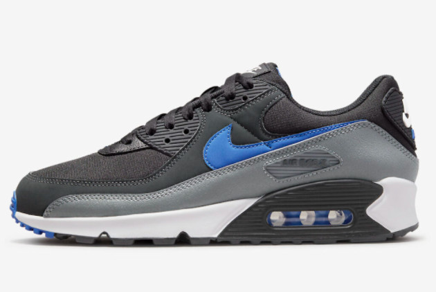 Nike Air Max 90 Black/Grey-Blue DH4619-001 - Stylish and Comfortable Sneakers for Men | Shop Now