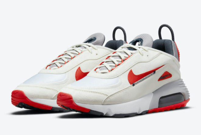 Nike Air Max 2090 White/Red-Blue-Grey DH7708-100 - Classic Style and Superior Performance.