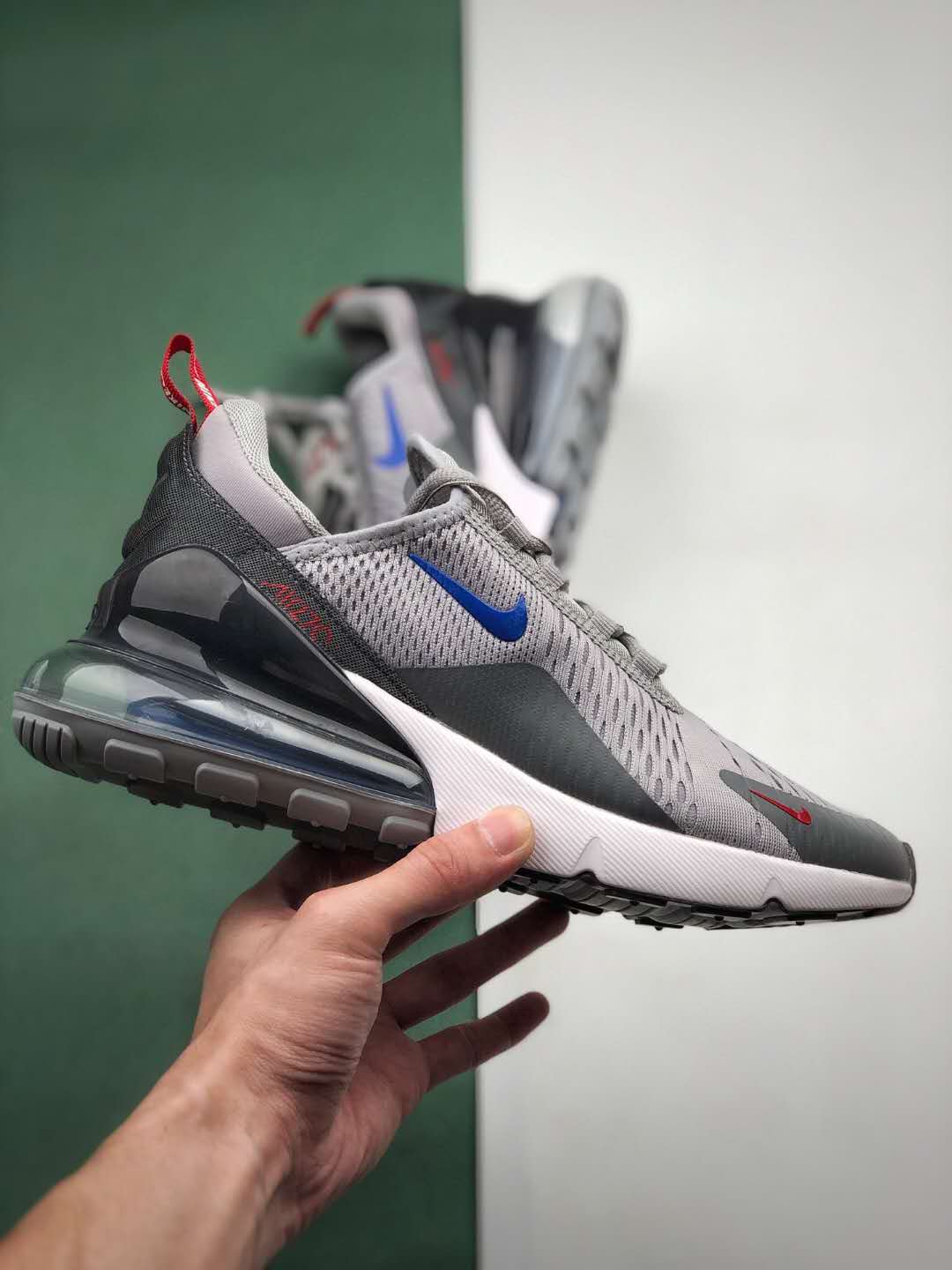 Nike Air Max 270 Grey Royal Red CD7338-001: Stylish and Comfortable Sneakers for Men