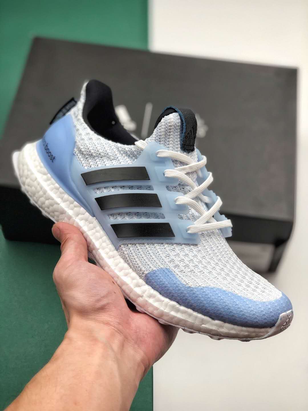 Adidas Game Of Thrones x UltraBoost 4.0 'White Walkers' EE3708 - Ice-Cold Style & Performance.