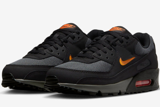 Nike Air Max 90 Jewel Black Orange DX2656-001 - Stylish Sneakers for Men - Limited Edition