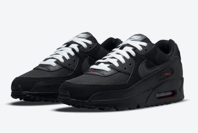 Nike Air Max 90 Black/Black-Sport Red-White DC9388-002 - Shop the Iconic Sneaker at Great Prices!