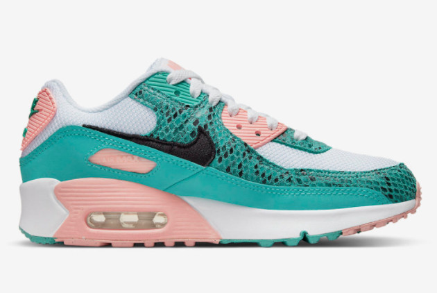 Nike Air Max 90 GS 'Green Snakeskin' DR8926-300 | Shop Now at [Website Name]