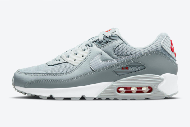 Nike Air Max 90 Grey Red DM9102-001 - Shop the Latest Nike Air Max 90s at Affordable Prices