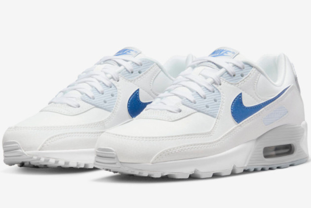Nike Air Max 90 White Blue DX0115-100 - Stylish and Comfortable Sneakers