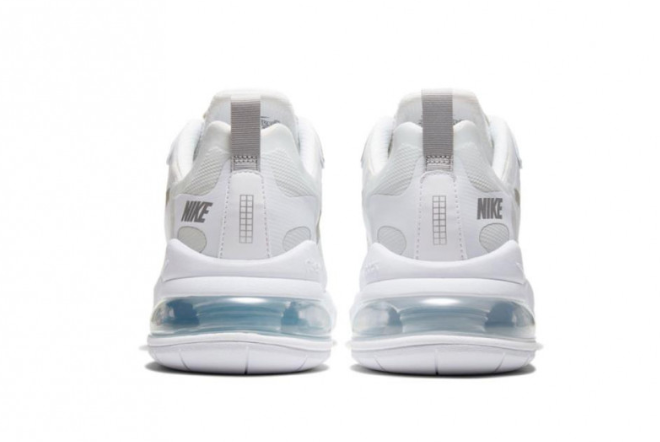 Shop Nike Air Max 270 React White/Light Smoke Grey-Pure Platinum CV1632-100 - Latest Release Sneakers