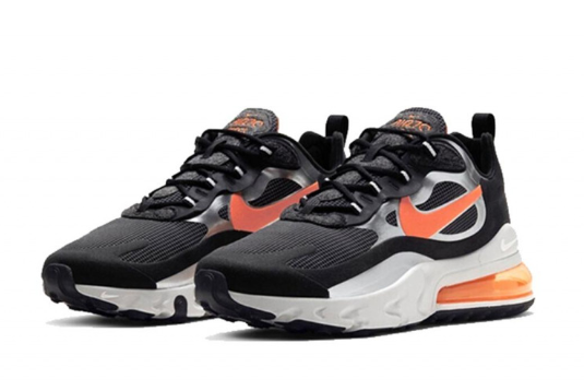 Nike Air Max 270 React Black/Total Orange CQ4598-084 - Stylish and Versatile Sneakers for Men | Free Shipping