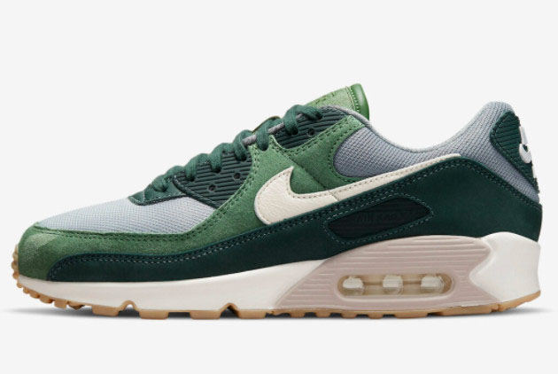 Nike Air Max 90 Premium 'Pro Green' DH4621-300 | Forest Green Sneakers