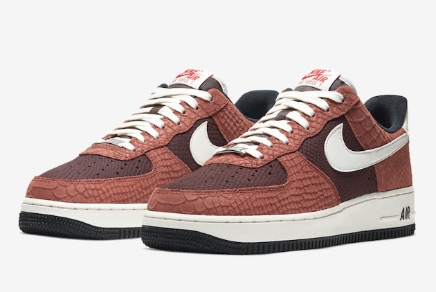 Nike Air Force 1 PRM Red Bark/Sail-Earth-University Red CV5567-200 – Limited Edition Sneakers