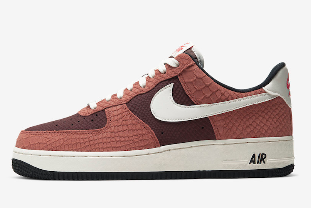 Nike Air Force 1 PRM Red Bark/Sail-Earth-University Red CV5567-200 – Limited Edition Sneakers