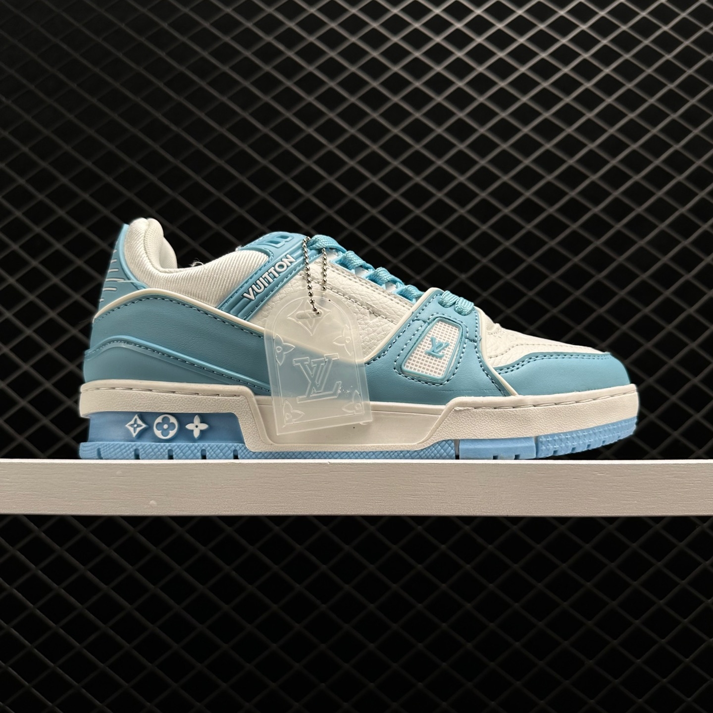 Louis Vuitton Trainer Low White Sky Blue 1AA6X4 - Style, Elegance, and Luxury
