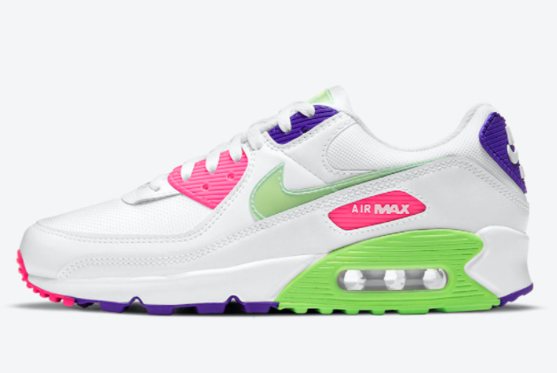Nike Air Max 90 'Bright Neon' DH0250-100 - Stylish and Vibrant Sneakers