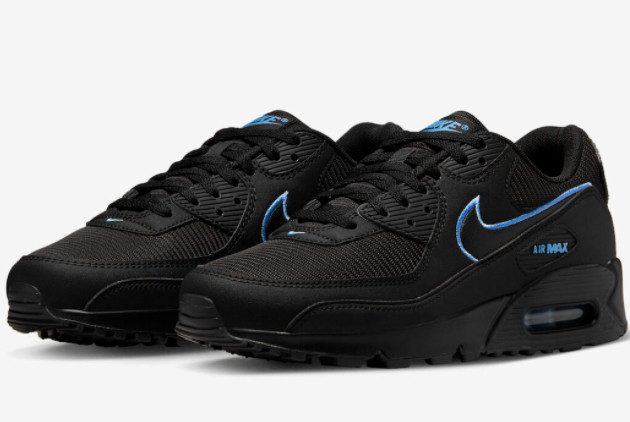 Nike Air Max 90 Black/University Blue FJ4218-001 - Stylish and Comfortable Footwear for All-Day Wear