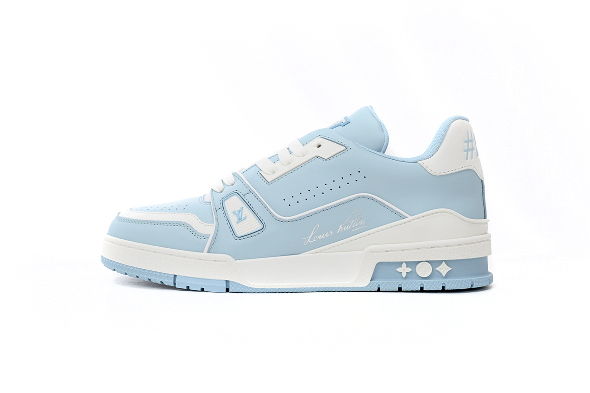 Louis Vuitton Trainer #54 Light Blue White 1AAHSJ