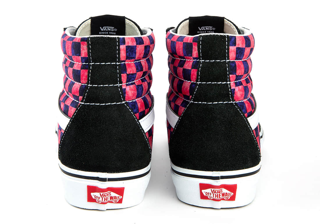 Vans Awake NY x SK8-HI Pink Checkerboard Sneakers - Limited Edition