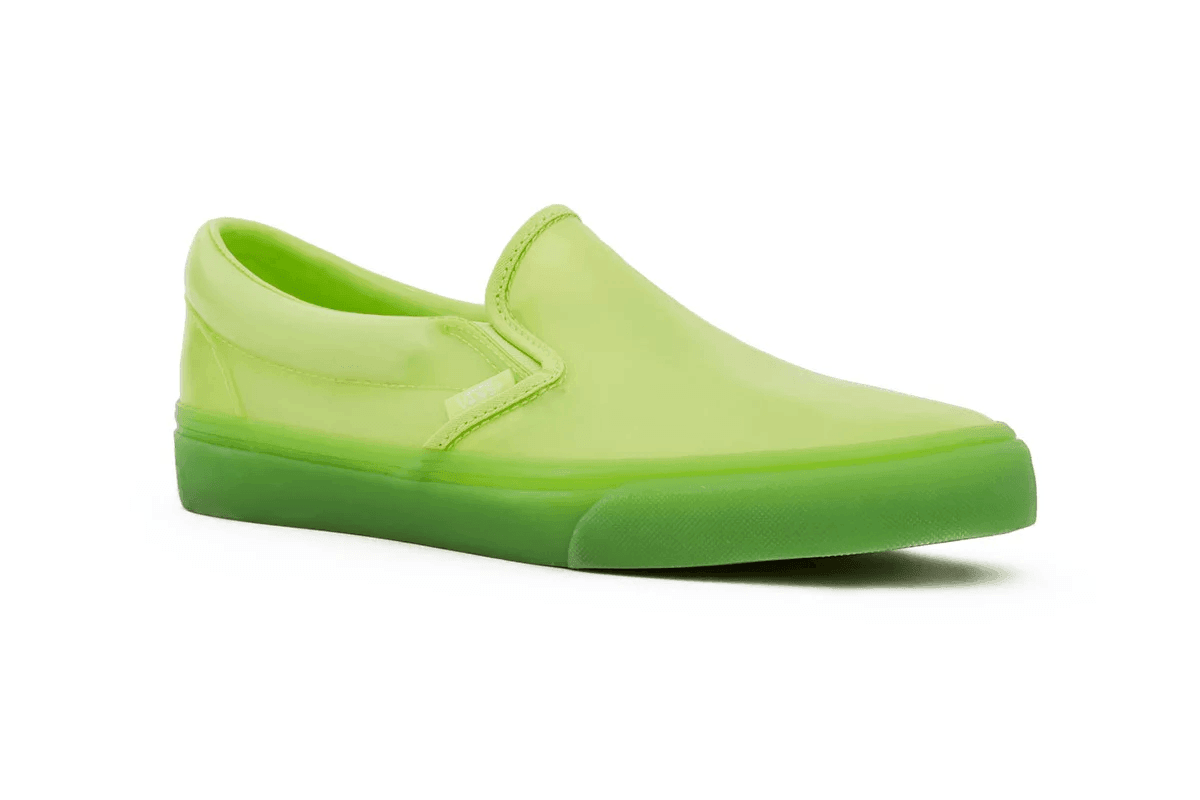 Vans Opening Ceremony x Classic Slip-On 'Green Transparent' - Exclusive Collaboration!