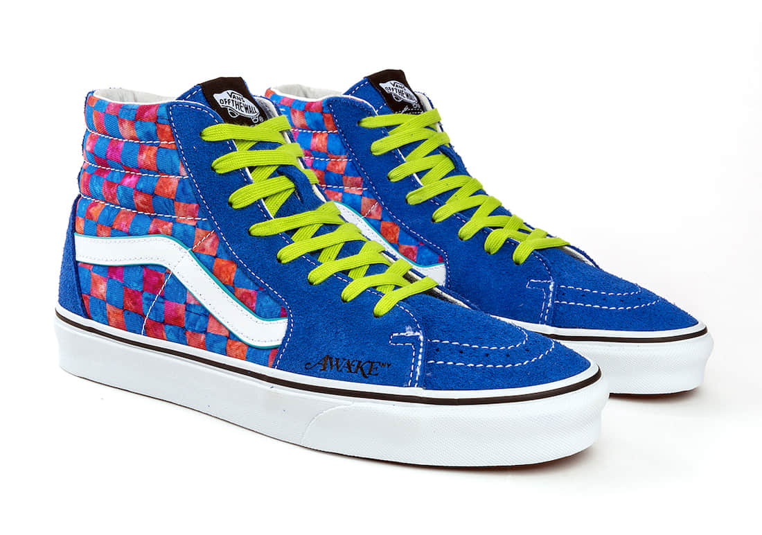 Vans Awake NY x Sk8-Hi 'Blue Checkerboard' Sneakers - Limited Edition